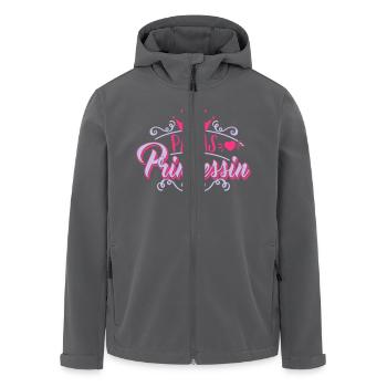 Papas Prinzessin - Krone - Baby - Kind - Geschenk - Recycelte Männer Softshell-Jacke von Stanley/Stella - Anthrazit - Vorne - AI Model Male 185 light (185cm)