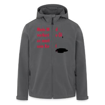 Mein Moped verliert kein Öl - Recycelte Männer Softshell-Jacke von Stanley/Stella - Anthrazit - Vorne - AI Model Male 185 light (185cm)