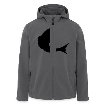 fisch - Recycelte Männer Softshell-Jacke von Stanley/Stella - Anthrazit - Vorne - AI Model Male 185 light (185cm)
