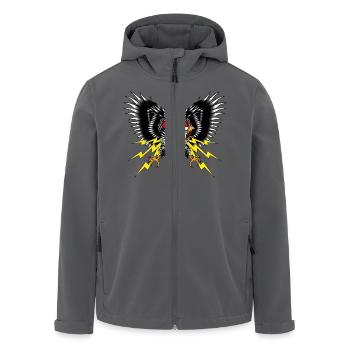 Adler Old School - Recycelte Männer Softshell-Jacke von Stanley/Stella - Anthrazit - Vorne - AI Model Male 185 light (185cm)