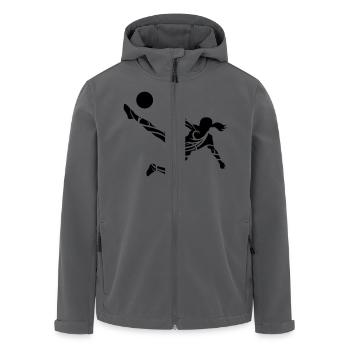Soccer female de - Recycelte Männer Softshell-Jacke von Stanley/Stella - Anthrazit - Vorne - AI Model Male 185 light (185cm)