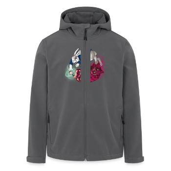 Die Jagd nach Wunderland - Recycelte Männer Softshell-Jacke von Stanley/Stella - Anthrazit - Vorne - AI Model Male 185 light (185cm)