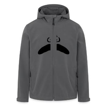 Schnurrbart Schnurrbart Nase nose1 - Recycelte Männer Softshell-Jacke von Stanley/Stella - Anthrazit - Vorne - AI Model Male 185 light (185cm)