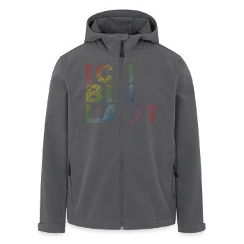 ICH BIN LAUT - Recycelte Männer Softshell-Jacke von Stanley/Stella - Anthrazit - Vorne - AI Model Male 185 light (185cm)