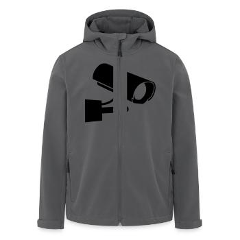 kamera__f1 - Recycelte Männer Softshell-Jacke von Stanley/Stella - Anthrazit - Vorne - AI Model Male 185 light (185cm)