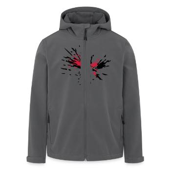 Spritzer - Recycelte Männer Softshell-Jacke von Stanley/Stella - Anthrazit - Vorne - AI Model Male 185 light (185cm)