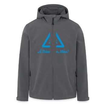Ä Dännschn, blies! - Attention - Tanne - Recycelte Männer Softshell-Jacke von Stanley/Stella - Anthrazit - Vorne - AI Model Male 185 light (185cm)