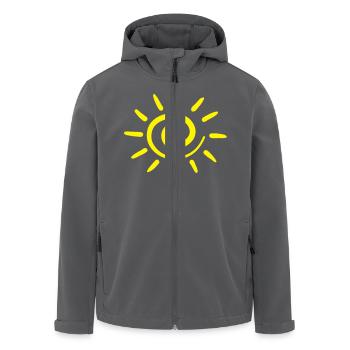 sun_f1 - Recycelte Männer Softshell-Jacke von Stanley/Stella - Anthrazit - Vorne - AI Model Male 185 light (185cm)