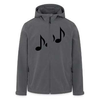 Noten - Recycelte Männer Softshell-Jacke von Stanley/Stella - Anthrazit - Vorne - AI Model Male 185 light (185cm)