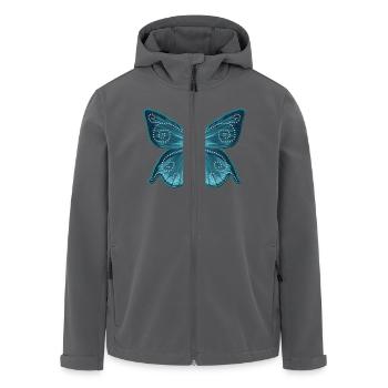 Schmetterlingsflügel, Elfe, Fee, Schmetterling - Recycelte Männer Softshell-Jacke von Stanley/Stella - Anthrazit - Vorne - AI Model Male 185 light (185cm)