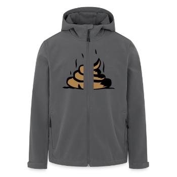 pfui Scheiße Mist poop - Recycelte Männer Softshell-Jacke von Stanley/Stella - Anthrazit - Vorne - AI Model Male 185 light (185cm)