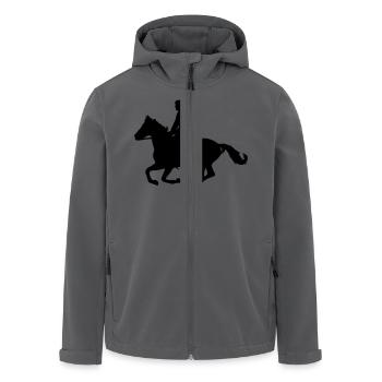 cavalier - Recycelte Männer Softshell-Jacke von Stanley/Stella - Anthrazit - Vorne - AI Model Male 185 light (185cm)