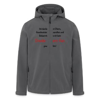 Drecks Bayern Fan! - Recycelte Männer Softshell-Jacke von Stanley/Stella - Anthrazit - Vorne - AI Model Male 185 light (185cm)