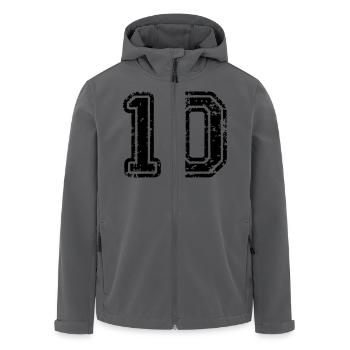 10 - Nummer - Recycelte Männer Softshell-Jacke von Stanley/Stella - Anthrazit - Vorne - AI Model Male 185 light (185cm)