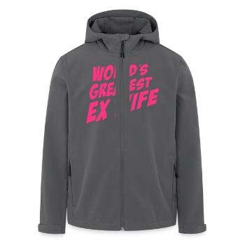 Worlds greatest ex Wife - Recycelte Männer Softshell-Jacke von Stanley/Stella - Anthrazit - Vorne - AI Model Male 185 light (185cm)
