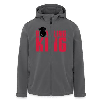 Bowling King - Recycelte Männer Softshell-Jacke von Stanley/Stella - Anthrazit - Vorne - AI Model Male 185 light (185cm)