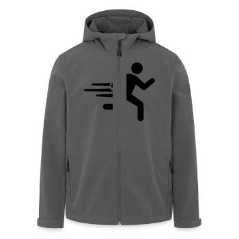 Laufen - Recycelte Männer Softshell-Jacke von Stanley/Stella - Anthrazit - Vorne - AI Model Male 185 light (185cm)