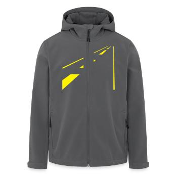road / Straße (1c) - Recycelte Männer Softshell-Jacke von Stanley/Stella - Anthrazit - Vorne - AI Model Male 185 light (185cm)