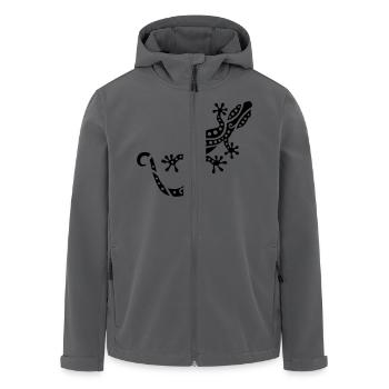 Gecko - Recycelte Männer Softshell-Jacke von Stanley/Stella - Anthrazit - Vorne - AI Model Male 185 light (185cm)