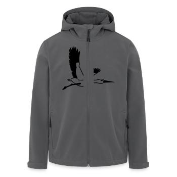 Storch - Recycelte Männer Softshell-Jacke von Stanley/Stella - Anthrazit - Vorne - AI Model Male 185 light (185cm)