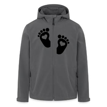 Baby - Recycelte Männer Softshell-Jacke von Stanley/Stella - Anthrazit - Vorne - AI Model Male 185 light (185cm)