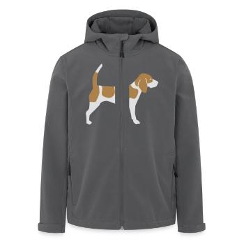Beagle - Recycelte Männer Softshell-Jacke von Stanley/Stella - Anthrazit - Vorne - AI Model Male 185 light (185cm)
