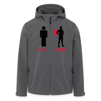 Your Dad - My Dad - Recycelte Männer Softshell-Jacke von Stanley/Stella - Anthrazit - Vorne - AI Model Male 185 light (185cm)