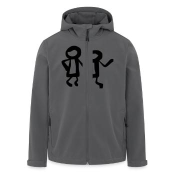 Hand in Hand - Recycelte Männer Softshell-Jacke von Stanley/Stella - Anthrazit - Vorne - AI Model Male 185 light (185cm)