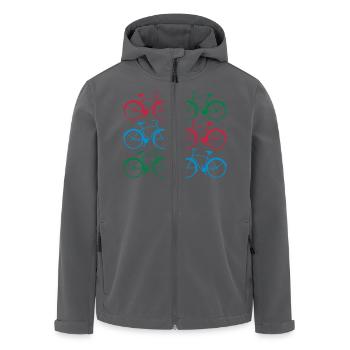 bikes - Recycelte Männer Softshell-Jacke von Stanley/Stella - Anthrazit - Vorne - AI Model Male 185 light (185cm)