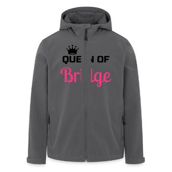 Bridge / Kartenspiel / Brettspiel / Whist - Recycelte Männer Softshell-Jacke von Stanley/Stella - Anthrazit - Vorne - AI Model Male 185 light (185cm)