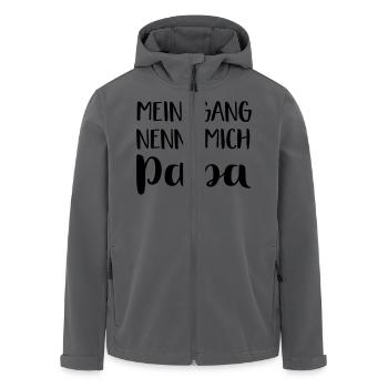 Papa - Recycelte Männer Softshell-Jacke von Stanley/Stella - Anthrazit - Vorne - AI Model Male 185 light (185cm)