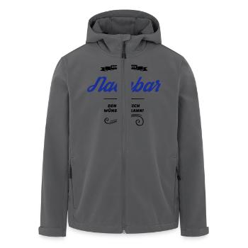 nachbar allerbeste - Recycelte Männer Softshell-Jacke von Stanley/Stella - Anthrazit - Vorne - AI Model Male 185 light (185cm)