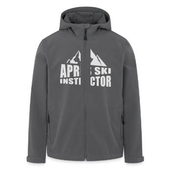Apres Ski Instructor - Party Crew - Recycelte Männer Softshell-Jacke von Stanley/Stella - Anthrazit - Vorne - AI Model Male 185 light (185cm)