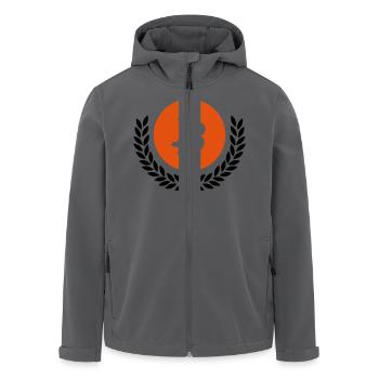 bitcoin - Recycelte Männer Softshell-Jacke von Stanley/Stella - Anthrazit - Vorne - AI Model Male 185 light (185cm)
