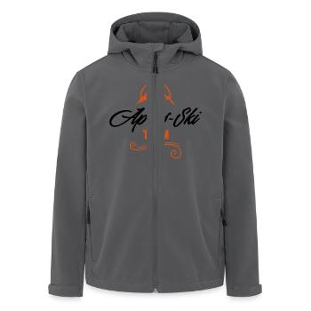 apres ski team - Recycelte Männer Softshell-Jacke von Stanley/Stella - Anthrazit - Vorne - AI Model Male 185 light (185cm)