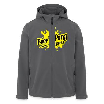 beer pong sports - Recycelte Männer Softshell-Jacke von Stanley/Stella - Anthrazit - Vorne - AI Model Male 185 light (185cm)