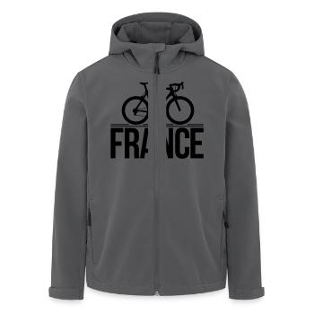 france cycling - Recycelte Männer Softshell-Jacke von Stanley/Stella - Anthrazit - Vorne - AI Model Male 185 light (185cm)