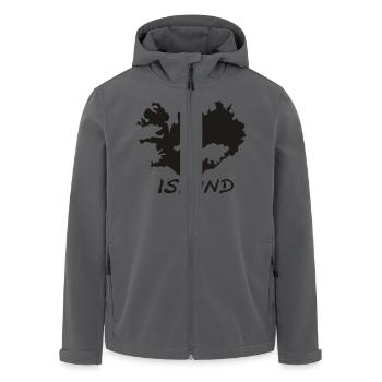Island - Recycelte Männer Softshell-Jacke von Stanley/Stella - Anthrazit - Vorne - AI Model Male 185 light (185cm)