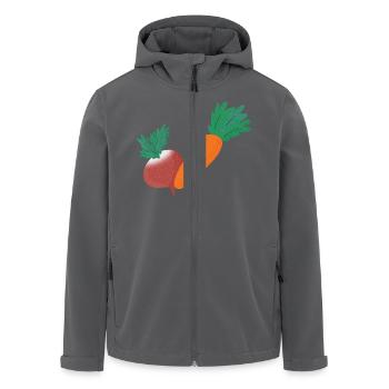Radieschen & Karotte - Recycelte Männer Softshell-Jacke von Stanley/Stella - Anthrazit - Vorne - AI Model Male 185 light (185cm)