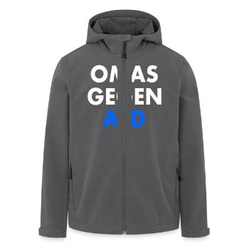 Omas gegen afd - Recycelte Männer Softshell-Jacke von Stanley/Stella - Anthrazit - Vorne - AI Model Male 185 light (185cm)