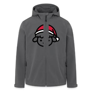 Christmas Cute Sheep - Men’s Recycled Softshell Jacket by Stanley/Stella - anthracite - Front - AI Model Male 185 light (185cm)