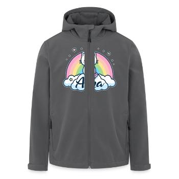 Anna Name Vorname Einhornkatze - Recycelte Männer Softshell-Jacke von Stanley/Stella - Anthrazit - Vorne - AI Model Male 185 light (185cm)