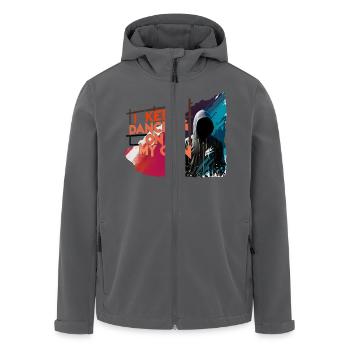 ich tanze weiter alleine - Recycelte Männer Softshell-Jacke von Stanley/Stella - Anthrazit - Vorne - AI Model Male 185 light (185cm)