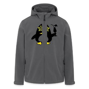 beach duck - Recycelte Männer Softshell-Jacke von Stanley/Stella - Anthrazit - Vorne - AI Model Male 185 light (185cm)