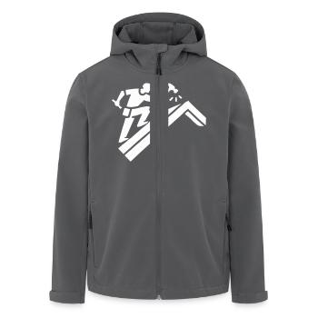 Dachdecker - Recycelte Männer Softshell-Jacke von Stanley/Stella - Anthrazit - Vorne - AI Model Male 185 light (185cm)