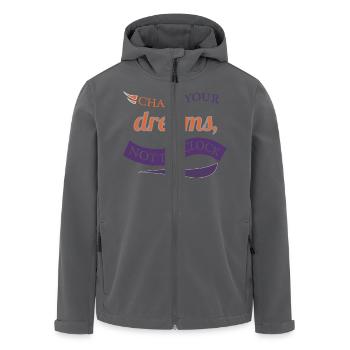 DREMS-Logo - Recycelte Männer Softshell-Jacke von Stanley/Stella - Anthrazit - Vorne - AI Model Male 185 light (185cm)