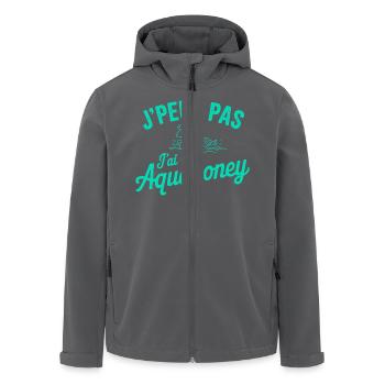 T-Shirt Ich kann kein Aquapony haben - Recycelte Männer Softshell-Jacke von Stanley/Stella - Anthrazit - Vorne - AI Model Male 185 light (185cm)