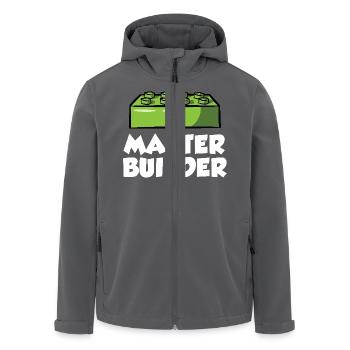 Ziegelbauer Ziegelbau Baumeister - Recycelte Männer Softshell-Jacke von Stanley/Stella - Anthrazit - Vorne - AI Model Male 185 light (185cm)