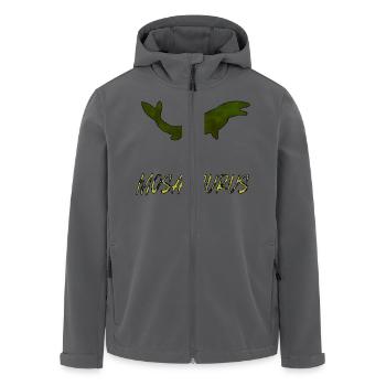 Mosasaurus - Recycelte Männer Softshell-Jacke von Stanley/Stella - Anthrazit - Vorne - AI Model Male 185 light (185cm)