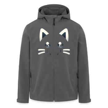 Kawaii Kätzchen, Haustiere - Recycelte Männer Softshell-Jacke von Stanley/Stella - Anthrazit - Vorne - AI Model Male 185 light (185cm)